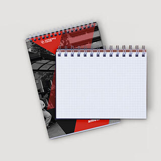Block notes personalizzati a spirale con copertina